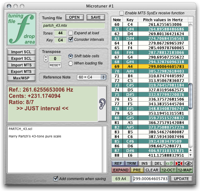 MuLab was also used to illustrate a few VST plugins that run well on the MAC. One of the particularly nice plugin synths is the 'bs' series from Bismark.